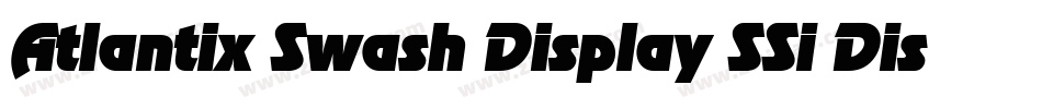 Atlantix Swash Display SSi Display Italic字体转换